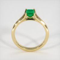 0.80 Ct. Emerald Ring, 18K Yellow Gold 3