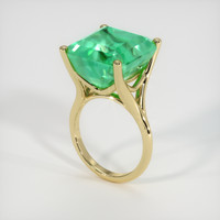 14.98 Ct. Emerald Ring, 18K Yellow Gold 2