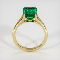3.34 Ct. Emerald Ring, 18K Yellow Gold 3