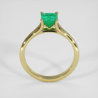 0.75 Ct. Emerald Ring, 18K Yellow Gold 3