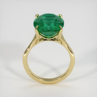 6.36 Ct. Emerald Ring, 18K Yellow Gold 3