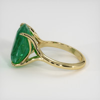 6.36 Ct. Emerald Ring, 18K Yellow Gold 4