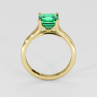 1.67 Ct. Emerald Ring, 18K Yellow Gold 3