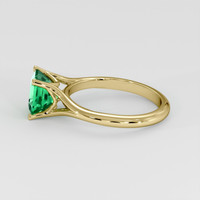 1.67 Ct. Emerald Ring, 18K Yellow Gold 4