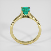 1.00 Ct. Emerald Ring, 18K Yellow Gold 3