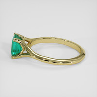 1.00 Ct. Emerald Ring, 18K Yellow Gold 4
