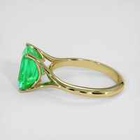 2.92 Ct. Emerald Ring, 18K Yellow Gold 4