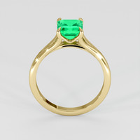 1.06 Ct. Emerald Ring, 18K Yellow Gold 3