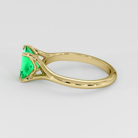 1.06 Ct. Emerald Ring, 18K Yellow Gold 4