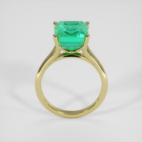 5.21 Ct. Emerald Ring, 18K Yellow Gold 3
