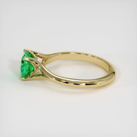 1.02 Ct. Emerald Ring, 18K Yellow Gold 4