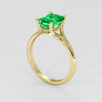 1.77 Ct. Emerald Ring, 18K Yellow Gold 2