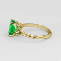 1.77 Ct. Emerald Ring, 18K Yellow Gold 4