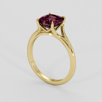 2.54 Ct. Red Garnet Ring, 18K Yellow Gold 2