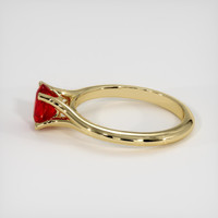 1.03 Ct. Ruby Ring, 18K Yellow Gold 4