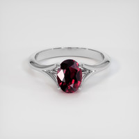 1.66 Ct. Ruby Ring, 18K Yellow Gold 1