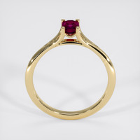 0.76 Ct. Ruby Ring, 18K Yellow Gold 3
