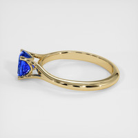 1.11 Ct. Blue Sapphire Ring, 18K Yellow Gold 4
