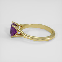 2.54 Ct. Pinkish Purple Sapphire Ring, 18K Yellow Gold 4