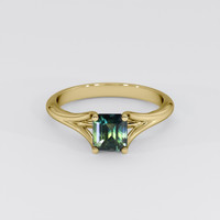 1.20 Ct. Bi Color Sapphire Ring, 18K Yellow Gold 1