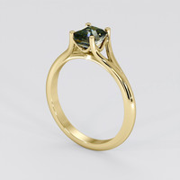 1.20 Ct. Bi Color Sapphire Ring, 18K Yellow Gold 2