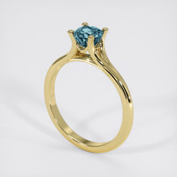 0.96 Ct. Bi Color Sapphire Ring, 18K Yellow Gold 2