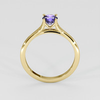 0.91 Ct. Purple Sapphire Ring, 18K Yellow Gold 3