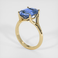 5.43 Ct. Bi Color Sapphire Ring, 18K Yellow Gold 2