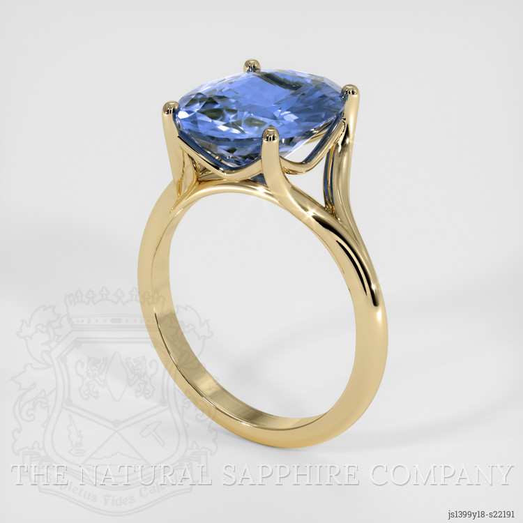 Bi Color Sapphire Ring 18K Yellow Gold The Natural
