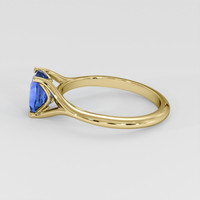 1.54 Ct. Blue Sapphire Ring, 18K Yellow Gold 4