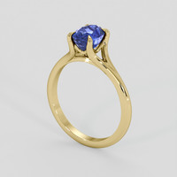 3.31 Ct. Blue Sapphire Ring, 18K Yellow Gold 2