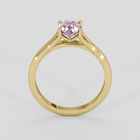 1.15 Ct. Pink Sapphire Ring, 18K Yellow Gold 3