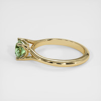 1.20 Ct. Green Sapphire Ring, 18K Yellow Gold 4