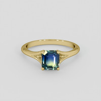1.49 Ct. Bi Color / Parti Sapphire Ring, 18K Yellow Gold 1