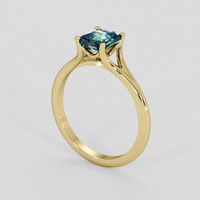 1.49 Ct. Bi Color / Parti Sapphire Ring, 18K Yellow Gold 2