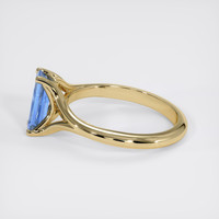 1.08 Ct. Blue Sapphire Ring, 18K Yellow Gold 4