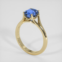2.02 Ct. Blue Sapphire Ring, 18K Yellow Gold 2