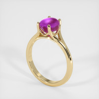 3.04 Ct. Pink Sapphire Ring, 18K Yellow Gold 2