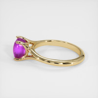 3.04 Ct. Pink Sapphire Ring, 18K Yellow Gold 4