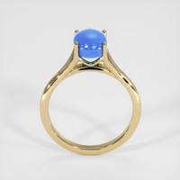 3.05 Ct. Blue Sapphire Ring, 18K Yellow Gold 3