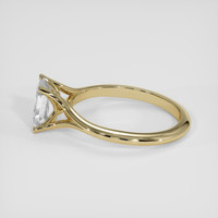 1.20 Ct. White Sapphire Ring, 18K Yellow Gold 4