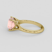 3.67 Ct. Padparadscha Sapphire Ring, 18K Yellow Gold 4