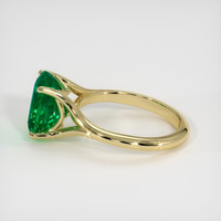 3.54 Ct. Emerald Ring, 18K Yellow Gold 4