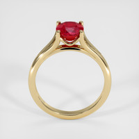 2.18 Ct. Ruby Ring, 18K Yellow Gold 3