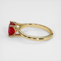 2.18 Ct. Ruby Ring, 18K Yellow Gold 4