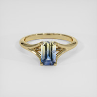 1.52 Ct. Bi Color Sapphire Ring, 18K Yellow Gold 1