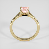 1.26 Ct. Peach Sapphire Ring, 18K Yellow Gold 3
