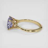 3.02 Ct. Purple Sapphire Ring, 18K Yellow Gold 4