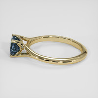 1.08 Ct. Greyish Blue Sapphire Ring, 18K Yellow Gold 4