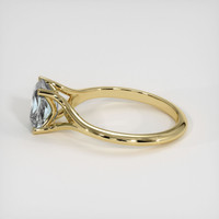 2.03 Ct. Bluish Green Sapphire Ring, 18K Yellow Gold 4